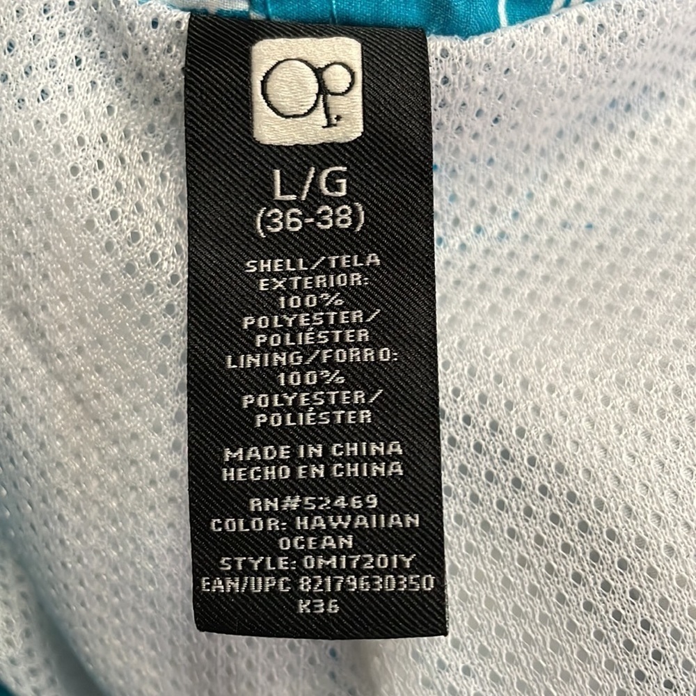 OP bathing suit size large 36-38 mesh inside, velcro fly with one pocket - Picture 6 of 6